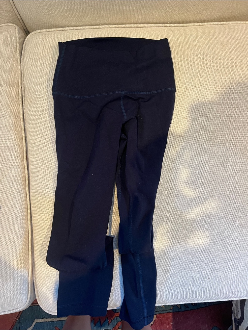 Lulu Lemon Navy High-Waist leggings, Women’s size 2
